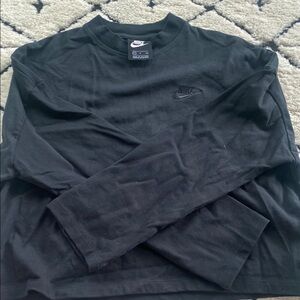 Nike Black Long Sleeve semi cropped
